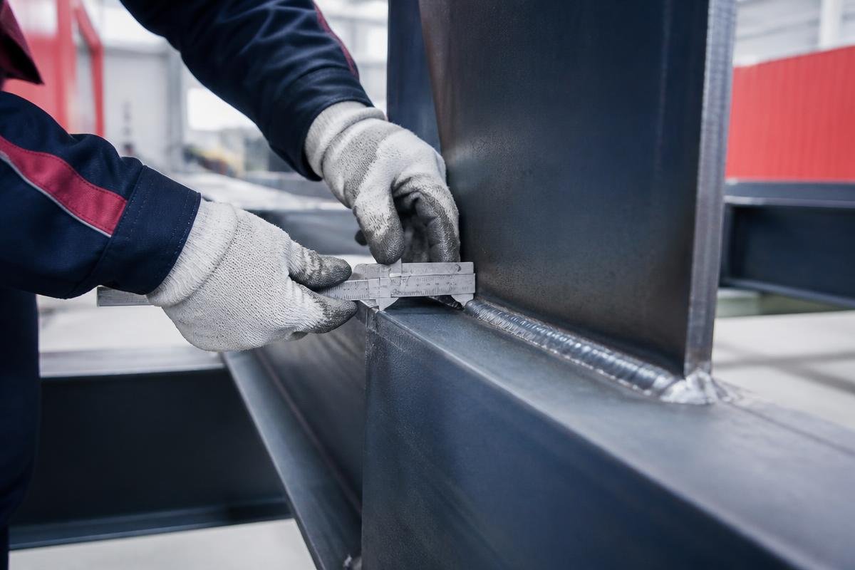 Quality inspection of a welded steel component